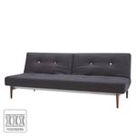 Canapé convertible Fiftynine II Tissu - Anthracite - Marron - Orme