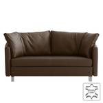 Schlafsofa Florenz Echtleder Espresso - Breite: 200 cm