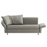 Schlafsofa Florenz Echtleder Grau - Breite: 200 cm