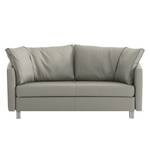 Schlafsofa Florenz Echtleder Grau - Breite: 200 cm