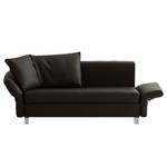 Schlafsofa Florenz Echtleder Kaffeebraun - Breite: 200 cm