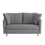 Schlafsofa Florenz Webstoff Webstoff - Grau - Breite: 156 cm