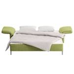 Slaapbank Florenz geweven stof - Groen - Breedte: 156 cm