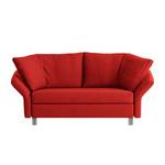 Divano letto Firenze Tessuto - Rosso - Larghezza: 156 cm