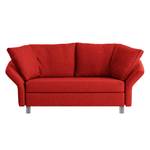 Slaapbank Florenz geweven stof - Rood - Breedte: 176 cm