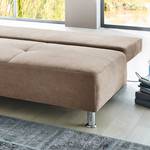 Canapé convertible Guam Microfibre - Marron clair