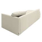 Canapé convertible Guest Tissu structuré - Beige clair - Accoudoir monté à droite (vu de face) - 4 coussins