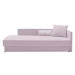 Schlafsofa Guest Webstoff Mauve - Armlehne davorstehend rechts - 2 Kissen