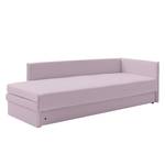 Canapé convertible Guest Tissu structuré - Mauve - Accoudoir monté à droite (vu de face) - 4 coussins