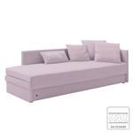 Canapé convertible Guest Tissu structuré - Mauve - Accoudoir monté à droite (vu de face) - 4 coussins