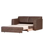 Schlafsofa Helena Lederoptik Braun