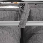 Canapé convertible Henning I Tissu Tissu Kiara : Gris