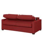 Canapé convertible Henning I Tissu Tissu Kiara : Rouge