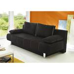 Canapé convertible Juva Microfibre noir