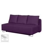 Canapé convertible La Vernia Tissu - Violet foncé