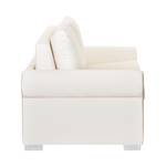 Canapé convertible Latina IV Tissu en coton - Crème - Largeur : 185 cm