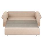 Divano letto LATINA Basic Country Tessuto - Tessuto Mueni / Tessuto Logan: beige / quadri marrone - Larghezza: 165 cm