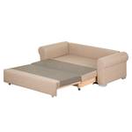 Slaapbank LATINA Basic Country geweven stof - Geweven stof Mueni / Geweven stof Logan: Beige / Bruin geruit - Breedte: 205 cm