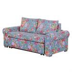 Schlafsofa LATINA Basic Country Webstoff - Webstoff Noralie: Blau / Pink - Breite: 165 cm