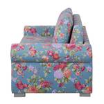 Schlafsofa LATINA Basic Country Webstoff - Webstoff Noralie: Blau / Pink - Breite: 165 cm