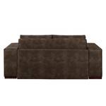 Sofa letto LATINA Basic con bracciolo XL Microfibra Bera: espresso - Larghezza: 196 cm