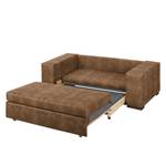 Sofa letto LATINA Basic con bracciolo XL Microfibra Bera: latte Macchiato - Larghezza: 216 cm