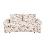 Divano letto LATINA Basic Country Tessuto - Policromo - Tessuto Fedra: beige / pink - Larghezza: 165 cm