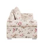 Divano letto LATINA Basic Country Tessuto - Policromo - Tessuto Fedra: beige / pink - Larghezza: 185 cm