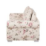 Divano letto LATINA Basic Country Tessuto - Policromo - Tessuto Fedra: beige / pink - Larghezza: 185 cm