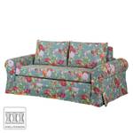 Schlafsofa Latina XI Webstoff Blau / Rot Breite: 185 cm