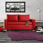 Divano letto LATINA Basic Similpelle - Similpelle Koda: rosso - Larghezza: 173 cm