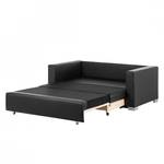 Schlafsofa LATINA Basic Kunstleder - Kunstleder Koda: Schwarz - Breite: 153 cm