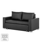 Schlafsofa LATINA Basic Kunstleder - Kunstleder Koda: Schwarz - Breite: 153 cm