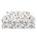 Canapé-lit LATINA Country avec housse Tissu - Tissu Ginevra: Blanc / Gris - Largeur : 205 cm
