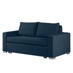 Slaapbank LATINA Basic geweven stof - Stof Doran: Blauw - Breedte: 153 cm