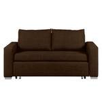 Schlafsofa LATINA Basic Webstoff - Stoff Doran: Dunkelbraun - Breite: 153 cm