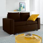 Canapé convertible LATINA Basic Tissu Doran : Marron foncé - Largeur : 153 cm