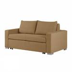 Schlafsofa LATINA Basic Webstoff - Stoff Doran: Goldbraun - Breite: 153 cm