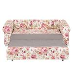 Divano letto LATINA Basic Country Tessuto - Policromo - Tessuto Orgesa: beige/fucsia - Larghezza: 165 cm