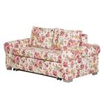 Canapé convertible LATINA Basic Country Tissu - Multicolore - Tissu Orgesa: Beige/Rose vif - Largeur : 165 cm