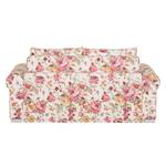 Canapé convertible LATINA Basic Country Tissu - Multicolore - Tissu Orgesa: Beige/Rose vif - Largeur : 165 cm