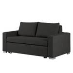 Schlafsofa LATINA Basic Webstoff - Stoff Doran: Schwarz - Breite: 153 cm