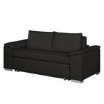 Sofa letto LATINA con bracciolo sloping Tessuto Doran: nero - Larghezza: 210 cm