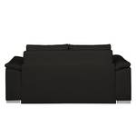 Schlafsofa LATINA mit schräger Armlehne Webstoff - Stoff Doran: Schwarz - Breite: 210 cm