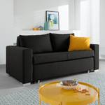 Canapé convertible LATINA Basic 170 cm - Tissu Doran : Noir - Largeur : 173 cm