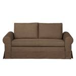 Schlafsofa LATINA Country mit Husse Webstoff - Stoff Doran: Braun - Breite: 165 cm