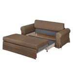 Schlafsofa LATINA Country mit Husse Webstoff - Stoff Doran: Braun - Breite: 165 cm