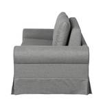 Canapé-lit LATINA Country avec housse Tissu - Tissu Doran : Gris - Largeur : 205 cm