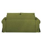 Canapé-lit LATINA Country avec housse Tissu - Tissu Doran : Vert - Largeur : 185 cm