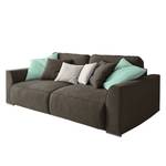 Schlafsofa Lussan Webstoff Braun - Grau - Grün - Textil - 250 x 87 x 129 cm